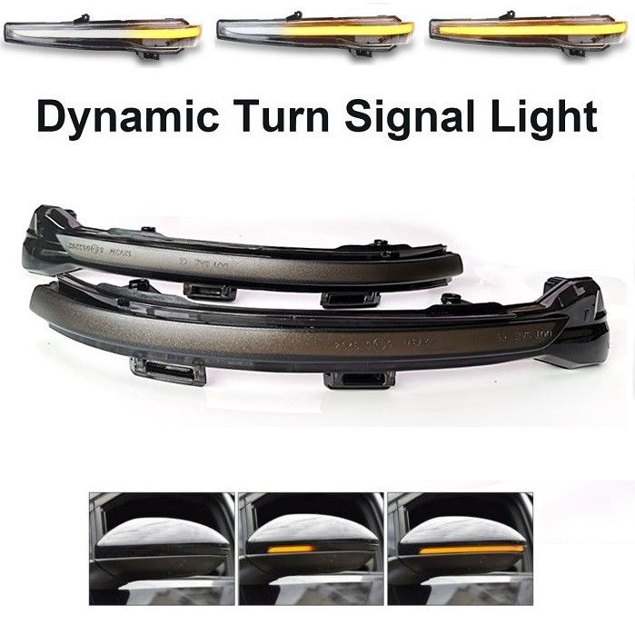 LED BOCNI DYNAMIC MIGAVCI U RETROVIZORU, TIPSKI - VW - SMOKE LENS 1812M1 Beograd Zemun